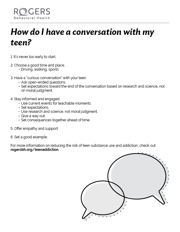 How do I have a conversation with my teen?