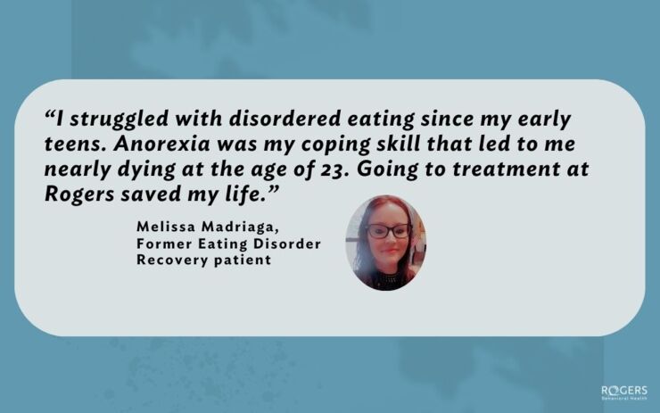 Former eating disorder patient helps others