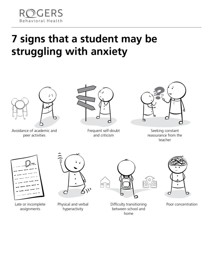 7 signs that a student may be struggling with anxiety
