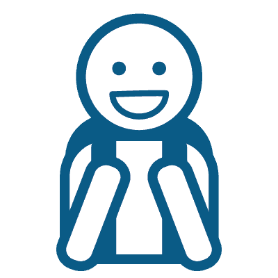 Icon of a person with a backpack